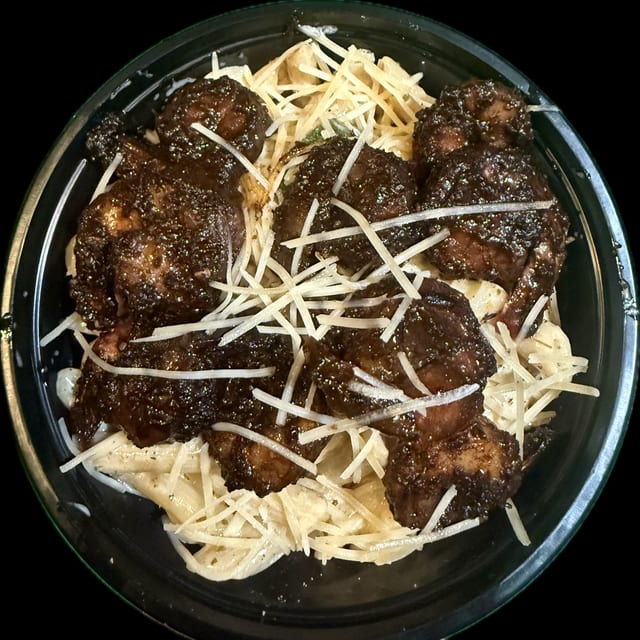 Jerk Shrimp Pasta.