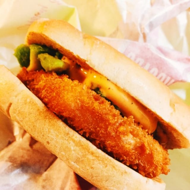 Fried Tilapia Sandwich.
