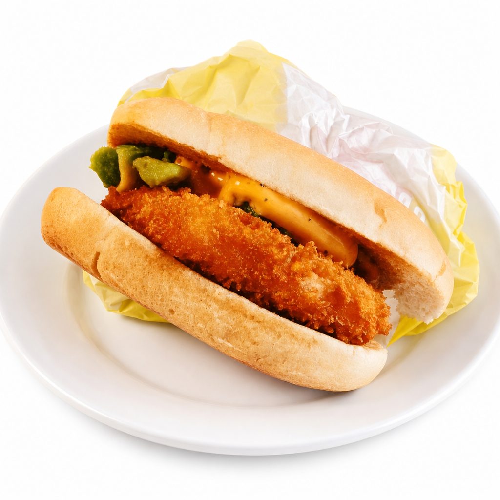Fried Tilapia Sandwich.